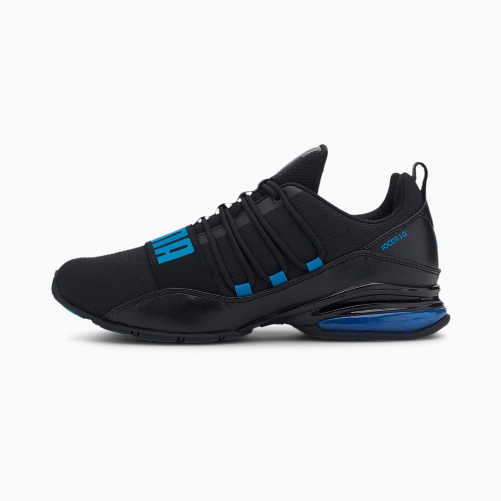 Puma CELL Regulate Mesh Férfi Edzőcipő - Fekete/Kék ( Hungary - PIEZU7954 )